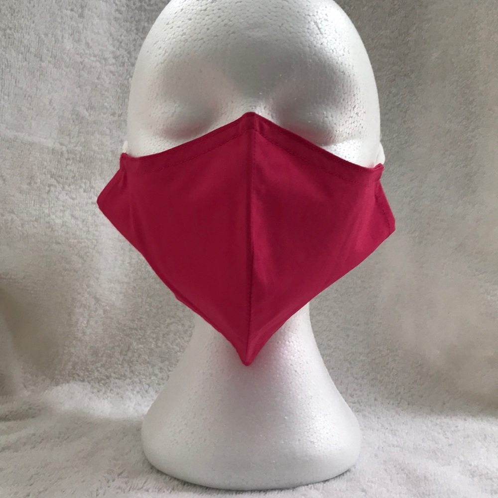2 L/XL Face Masks Pink
